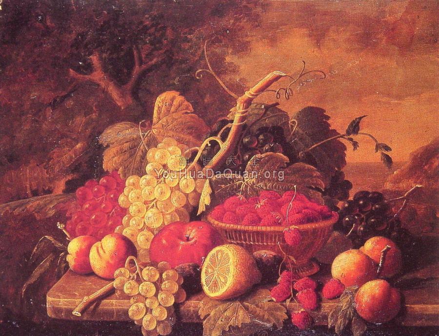 Still Life with Fruit - 塞维林·罗森